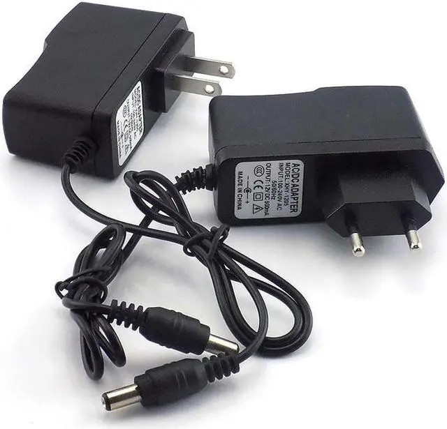 Alt view image 2 of 6 - AC to 100-240V DC 12V 0.5A 500mA Camera Power Adapter Supply Charger Charging adapter for LED Strip Light 5.5mmx2.1mm L19 Plug type: US plug