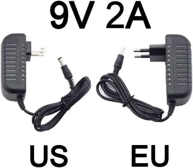 Main image of 9V 2A 2000ma AC 110V 220V to DC 9V 2A Adapter Power Supply Converter charger switchLed Transformer Charging Universal (US plug)