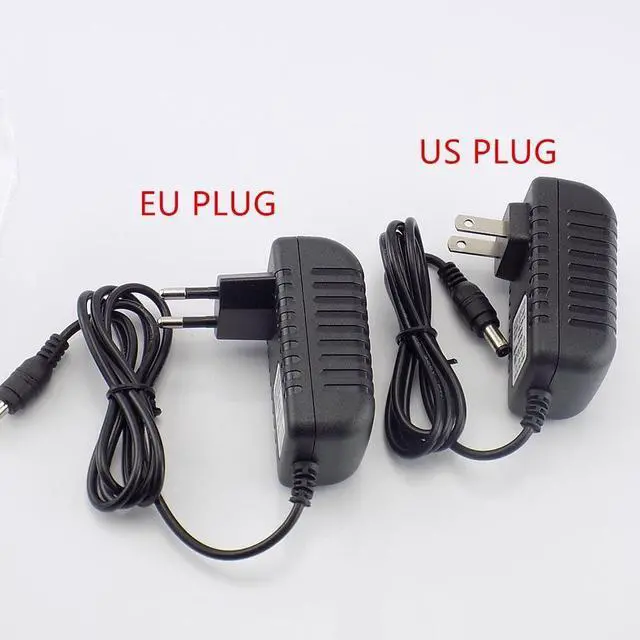 Alt view image 2 of 6 - AC to DC Power Adapter 9V 2A Supply 5.5mm x 2.5mm US EU Plug Converter 2000mA Charger LED Strip Light CCTV Camera 100V-240V L19 (EU plug)