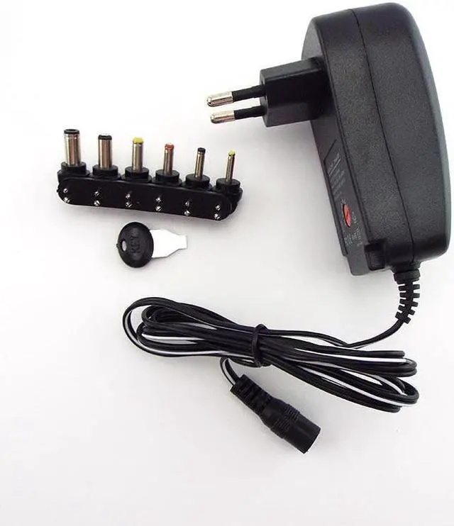 Alt view image 3 of 6 - AC 100-240V to DC 3V 4.5V 5V 6V 7.5V 9V 12V 2A 2.5A Power Supply Adapter Universal Charger for LED Light Strip CCTV (UK Plug)