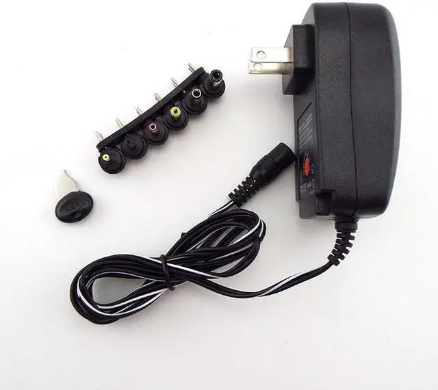 Alt view image 4 of 6 - AC 100-240V to DC 3V 4.5V 5V 6V 7.5V 9V 12V 2A 2.5A Power Supply Adapter Universal Charger for LED Light Strip CCTV (UK Plug)