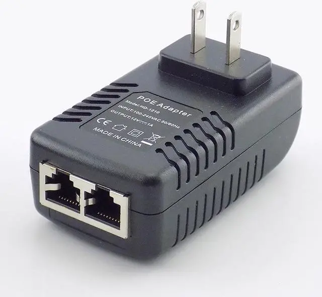 Alt view image 4 of 6 - POE Injector Wall Plug 12V 1A POE Switch Power Supply Adapter Wireless Ethernet Adapter For IP Camera CCTV US/EU Plug Plug type: US