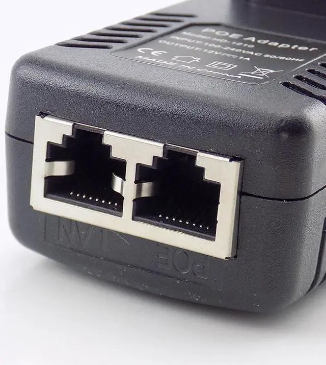 Alt view image 5 of 6 - POE Injector Wall Plug 12V 1A POE Switch Power Supply Adapter Wireless Ethernet Adapter For IP Camera CCTV US/EU Plug Plug type: US