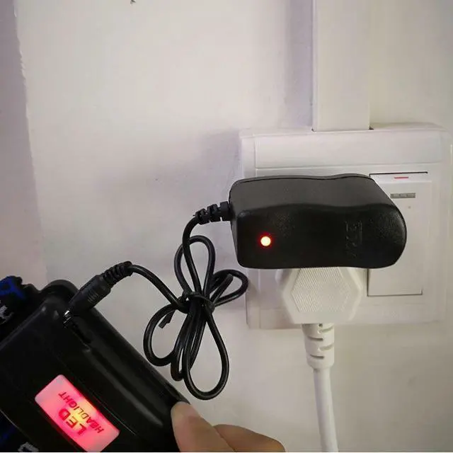 Alt view image 5 of 6 - Power Adapter AC To DC 4.2V 0.5A 500ma 3.7V 18650 Rechargeable Battery Torch Headlight Charging Supply 3.5mmx1.35mm Plug Charger Plug Plug:AU Plug