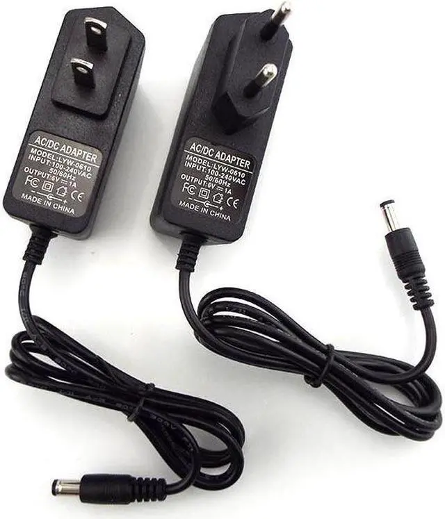 Alt view image 6 of 6 - AC DC 100V-240V 6V 1A Power Supply Adapter Charger Converter Transformer CCTV Camera LED Strip Lamp 5.5mm*2.5mm US EU Plug L1 (US plug)