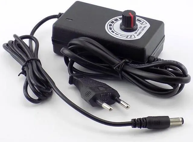 Alt view image 4 of 6 - Adjustable AC to DC 3-12V Universal Adapter 100-220V Voltage Regulated Power Supply Adatpor for CCTV Camera LED light strip (US plug)