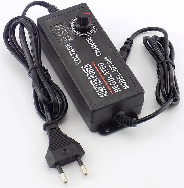 Alt view image 3 of 6 - AC 100-220V to DC 3-12V 5A Adjustable Power Adapter CCTV Camera Power Supply for Led Strip Light Display Screen Charger L1 (US plug)