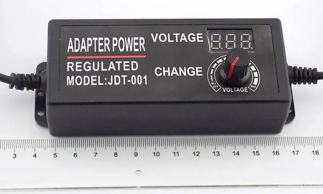 Alt view image 6 of 6 - AC 100-220V to DC 3-12V 5A Adjustable Power Adapter CCTV Camera Power Supply for Led Strip Light Display Screen Charger L1 (US plug)