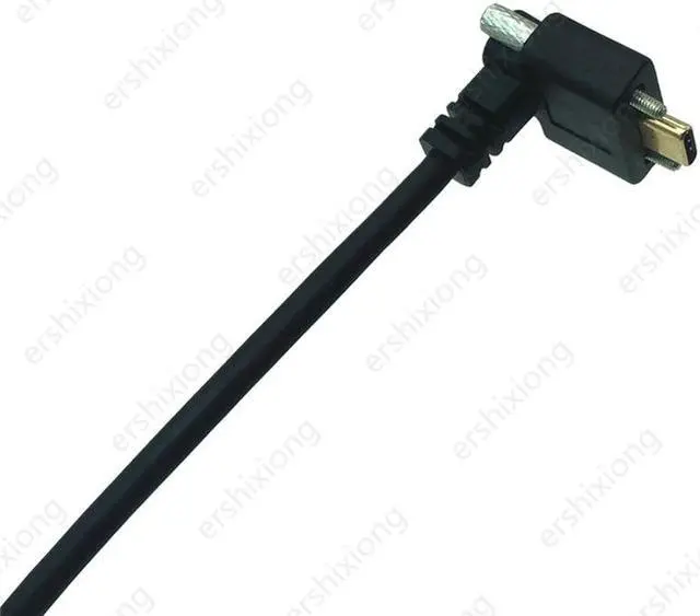 Alt view image 2 of 6 - Gold USB 3.1 Cable Type-C Male to Female 90 Degree Right Angle Extension Data Extender Cord with Panel Mount Screw Hole 10Gb/s (2m)
(Right)