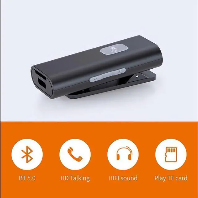 Main image of Vehicle Bluetooth-compatible Receiver 5.0 Wireless Audio Receptor Portable Adapter 3.5mm AUX Jack for Speaker Headphone with Mic