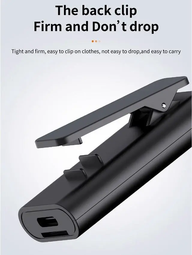 Alt view image 5 of 6 - Vehicle Bluetooth-compatible Receiver 5.0 Wireless Audio Receptor Portable Adapter 3.5mm AUX Jack for Speaker Headphone with Mic