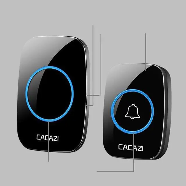 Alt view image 5 of 6 - Home Welcome Doorbell Intelligent Wireless Doorbell Waterproof 300M Remote EU US Plug smart Door Bell Chime L1(Bundle A) Power specification: EU plug