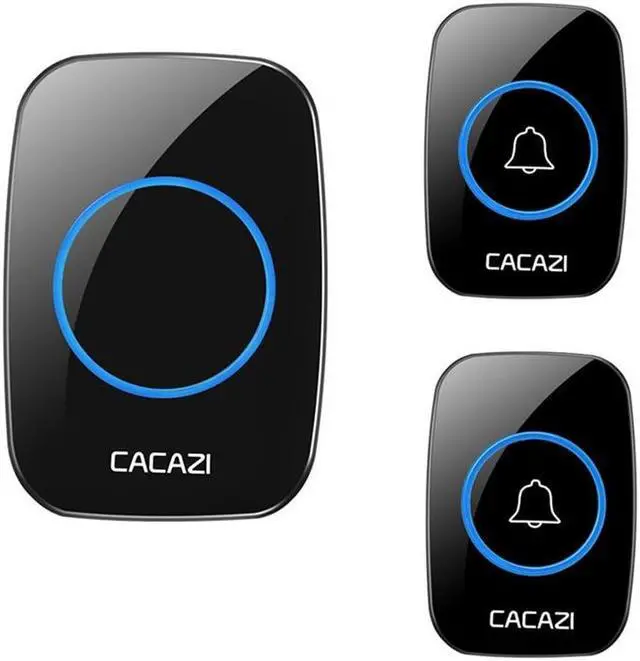 Alt view image 6 of 6 - Home Welcome Doorbell Intelligent Wireless Doorbell Waterproof 300M Remote EU US Plug smart Door Bell Chime L1 (Bundle B) Power specification: EU plug