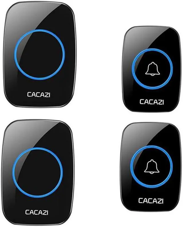 Alt view image 6 of 6 - Home Welcome Doorbell Intelligent Wireless Doorbell Waterproof 300M Remote EU US Plug smart Door Bell Chime L1 (Bundle C) Power specification: EU plug