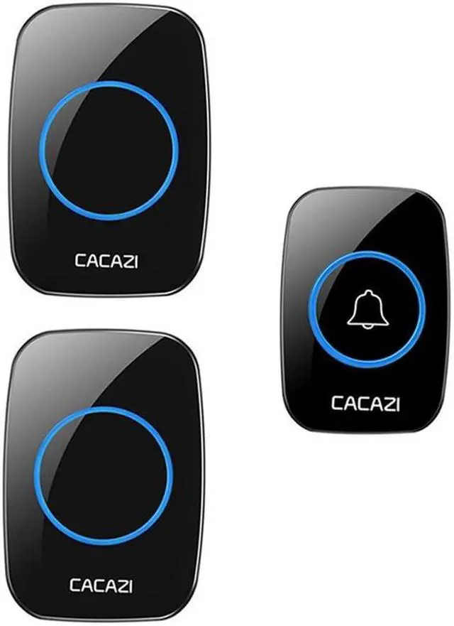 Alt view image 6 of 6 - Home Welcome Doorbell Intelligent Wireless Doorbell Waterproof 300M Remote EU US Plug smart Door Bell Chime L1 (Bundle D) Power specification: EU plug