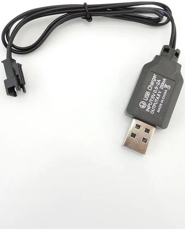 Alt view image 4 of 5 - Charging Cable Battery USB Charger Ni-Cd Ni-MH Batteries Pack SM-2P Plug Adapter 4.8V 250mA Output L1