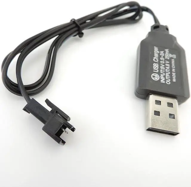 Alt view image 2 of 5 - Charging Cable Battery USB Charger Ni-Cd Ni-MH Batteries Pack SM-2P Plug Adapter 4.8V 250mA Output L1