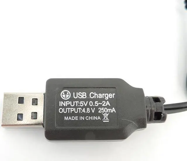 Alt view image 3 of 5 - Charging Cable Battery USB Charger Ni-Cd Ni-MH Batteries Pack SM-2P Plug Adapter 4.8V 250mA Output L1