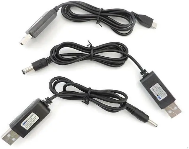 Alt view image 2 of 6 - USB A male 5V to 4.2V DC 5.5x2.1mm 3.5x1.35mm mirco USB Charge Line 1A Converter Power Charging Cable L1(USB to Micro-B)