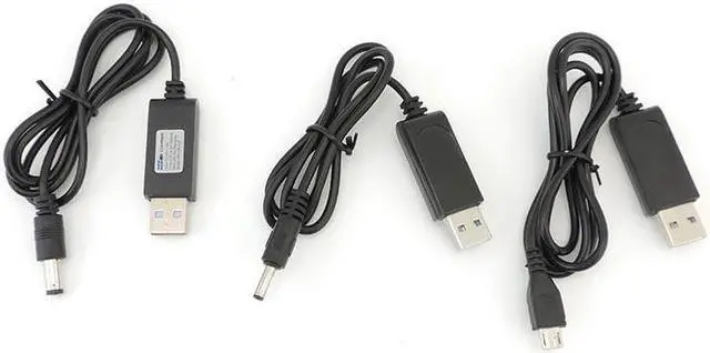Alt view image 6 of 6 - USB A male 5V to 4.2V DC 5.5x2.1mm 3.5x1.35mm mirco USB Charge Line 1A Converter Power Charging Cable L1(USB to Micro-B)
