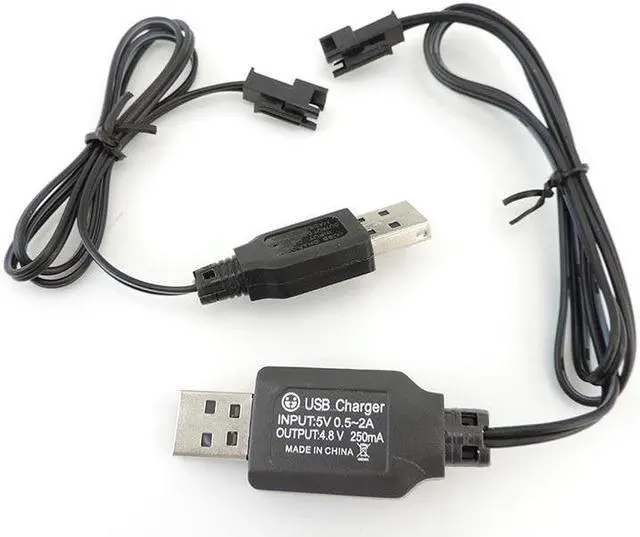 Alt view image 4 of 6 - 3.6V 3.7V 4.8V 250mA Battery USB Charger Cable 2P Forward Plug Remote Control Car USB Charger Electric Chargering  L1(3.6V)