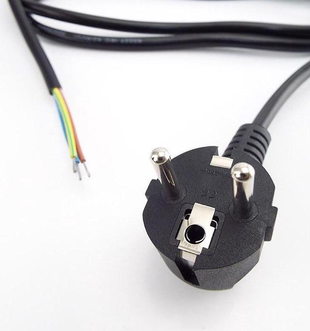 Alt view image 4 of 6 - 1.5m Power Cable Open End Rewired Laptop Power Supply Extension Cord For Electric Fan Vacuum Dishwashers Plug type: EU