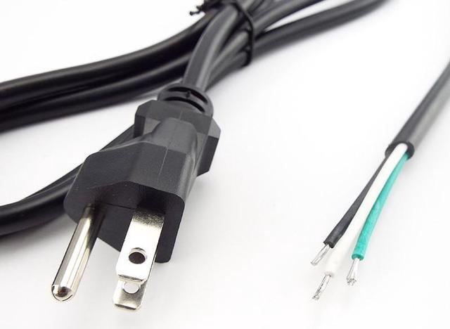 Alt view image 5 of 6 - 1.5m Power Cable Open End Rewired Laptop Power Supply Extension Cord For Electric Fan Vacuum Dishwashers Plug type: EU