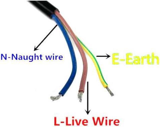 Alt view image 6 of 6 - 1.5m Power Cable Open End Rewired Laptop Power Supply Extension Cord For Electric Fan Vacuum Dishwashers Plug type: EU
