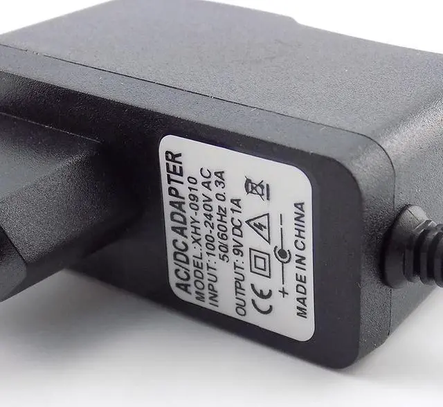 Alt view image 5 of 6 - AC 100V-240V to DC 9V 1A Power Adapter Cable Inside Negative AC Adaptor 1000ma Power Supply Plug Converter 5.5x2.5mm EU Plug