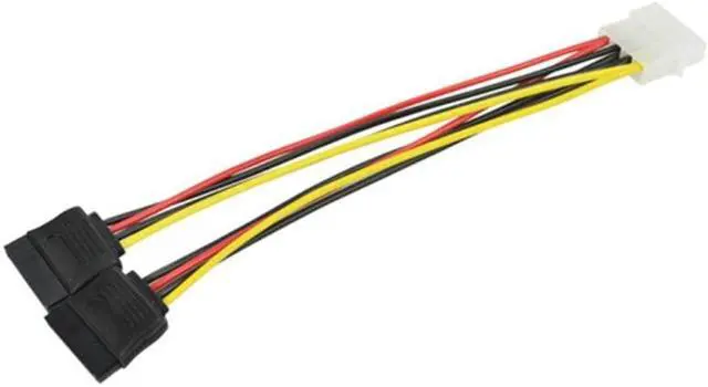 Alt view image 4 of 4 - 4 Pin Molex IDE to 2 Serial ATA Hard Driver Power Cable SATA Y Splitter Dual Hard-Drive-Disk Extension Cord Adapter Connector