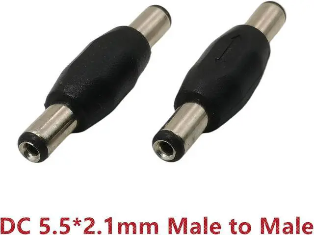 Main image of DC 5.5mm x 2.1mm Male to Male Adapter, Jack 5.5*2.5mm Male to Male,5.5*2.1mm Connector 2-pack(5.5x2.1 2-PACK)