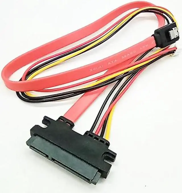 Alt view image 3 of 5 - SATA 7+15 To SATA 7pin Data Power Cable Integrated Line Small 4pin Reverse Bend PH2.0 Cable (0.2m)