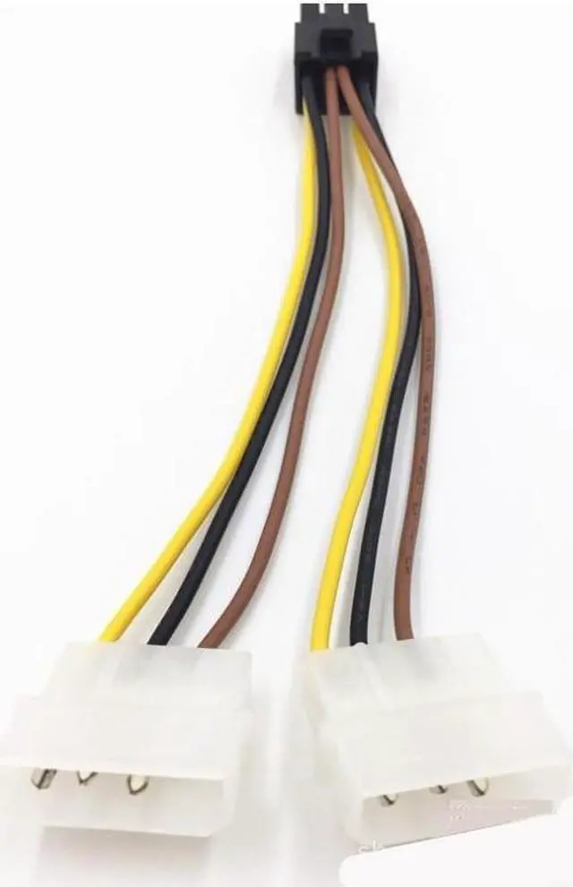 Alt view image 4 of 5 - 15CM 1PC ATX IDE Molex Power Dual 4 To 6-Pin PCI Express PCIe Video Card Adapter Cable Connector Computer Accessories Wholesale