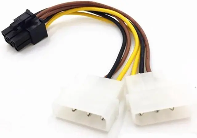 Alt view image 3 of 5 - 15CM 1PC ATX IDE Molex Power Dual 4 To 6-Pin PCI Express PCIe Video Card Adapter Cable Connector Computer Accessories Wholesale