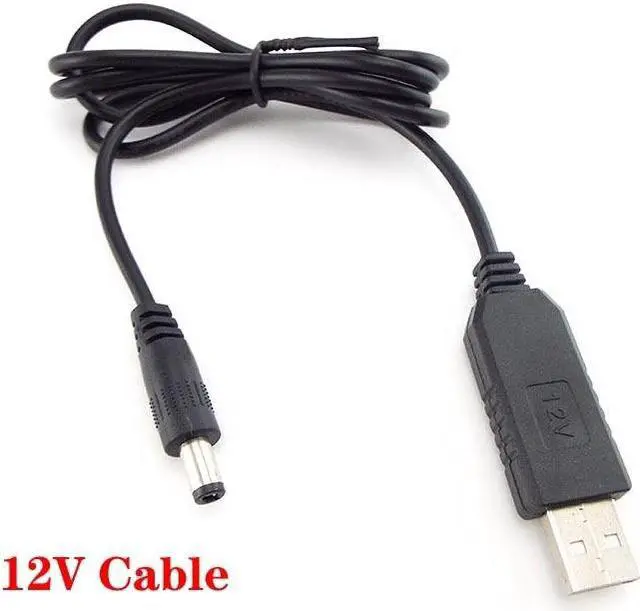 Alt view image 6 of 6 - DC 5V to DC 9V 12V Power Supply Boost Line Step UP Module USB Connector Adapter USB Cable 2.1x5.5mm 3.5x1.35mm Plug L19(12V Cable)