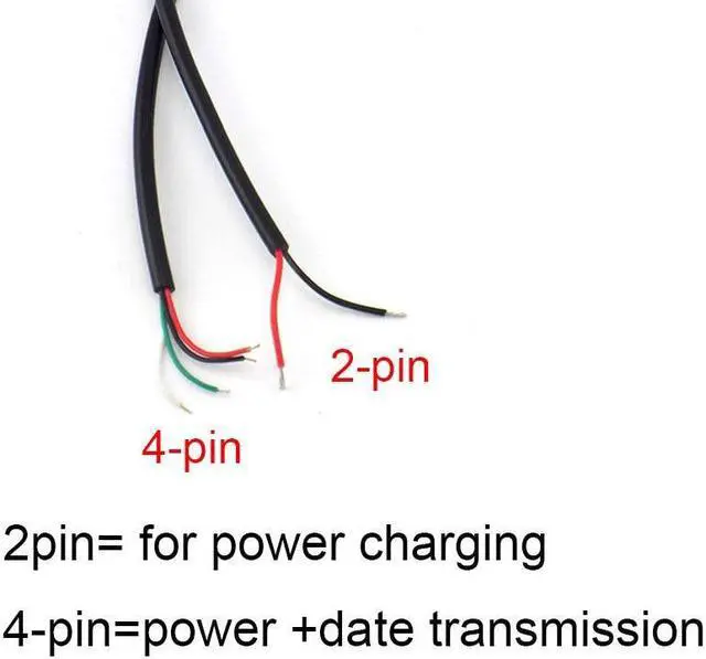 Alt view image 5 of 6 - 5V USB Connector Cable USB 2.0 4 Pin Micro Male female Jack Data DIY Power Charging Cord Extension charger 2 7 Wires Adapter (2 wire usb female)
2m)