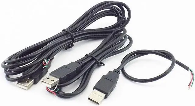 Alt view image 2 of 6 - 5V USB Connector Cable USB 2.0 4 Pin Micro Male female Jack Data DIY Power Charging Cord Extension charger 2 7 Wires Adapter (2 wire usb female)
2m)