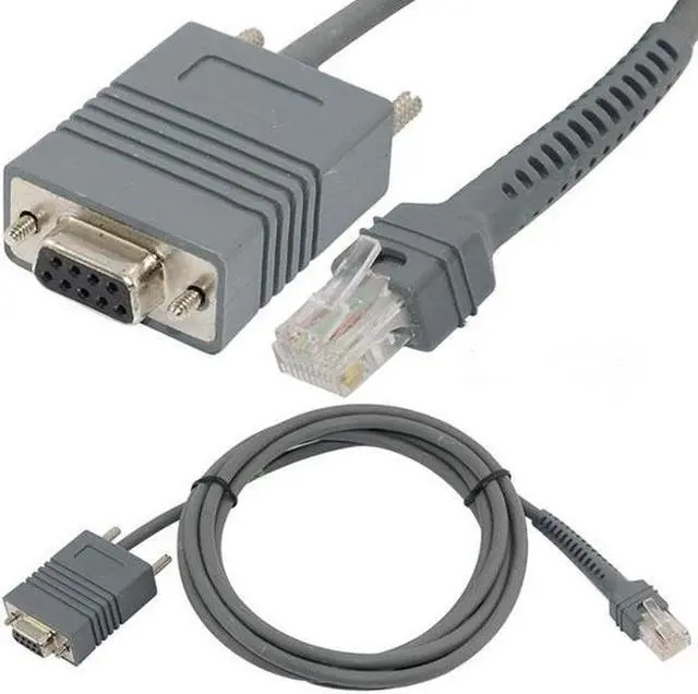 Alt view image 2 of 5 - LS2208 Scanner 2M RS232 Com Cable For Motorola Symbol Ls1203 Ls2208 Li2208 ls3008 Barcode Scanner Reader