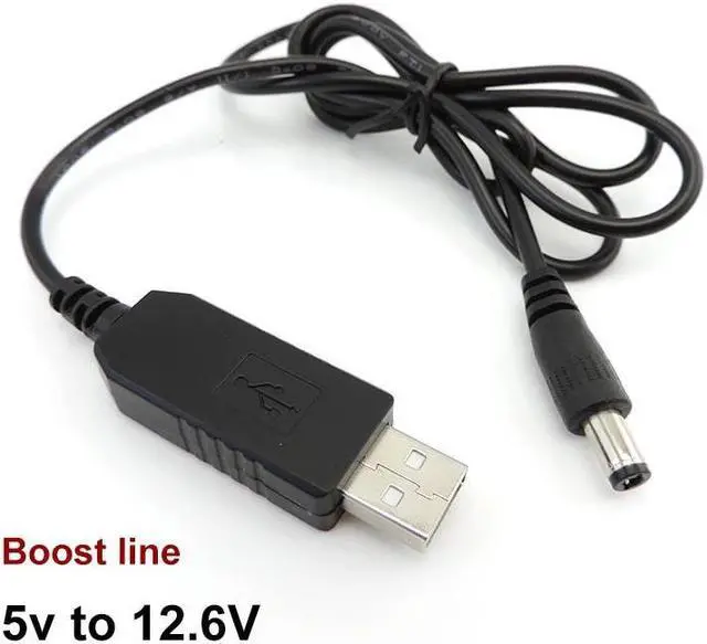 Alt view image 6 of 6 - USB 5V to DC 5v 9v 12v 12.6V 8.4v usb mini 5pin type c MALE power boost line Step UP Module connector Converter Adapter Cabl p1(5V to12.6V)