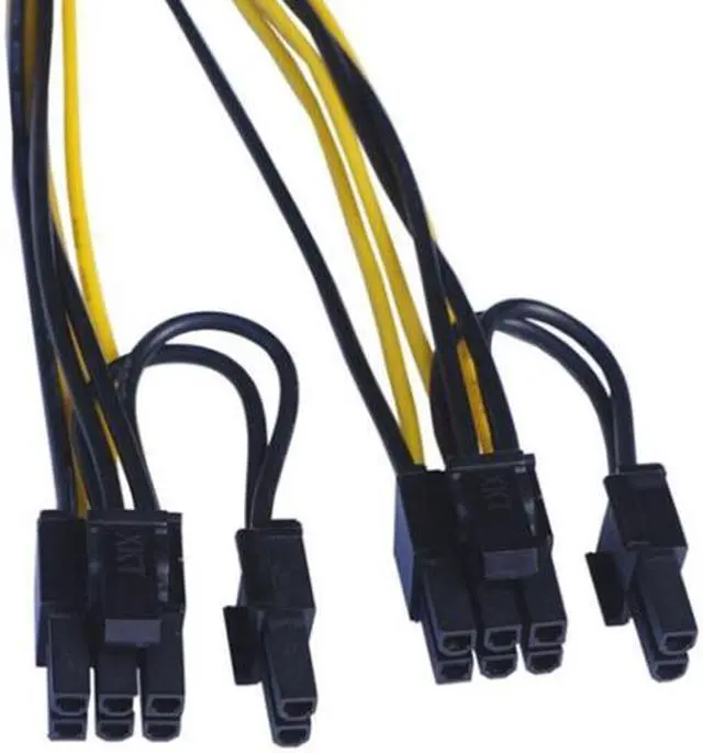 Alt view image 3 of 6 - PCI-E 6-pin to Dual 6+2-pin (6-pin/8-pin) Power Splitter Cable Graphics Card PCIE PCI Express 6Pin to Dual 8Pin Power Cable (1pcs)
(32cm)