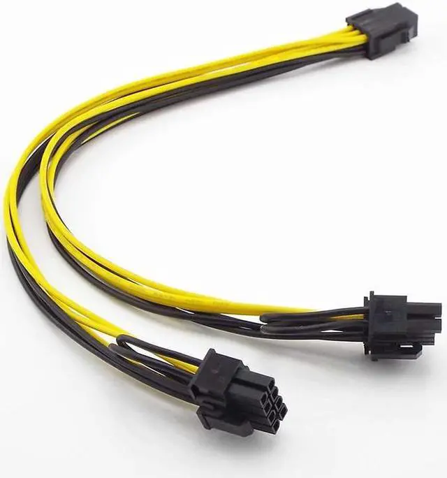 Alt view image 5 of 6 - PCI-E 6-pin to Dual 6+2-pin (6-pin/8-pin) Power Splitter Cable Graphics Card PCIE PCI Express 6Pin to Dual 8Pin Power Cable (1pcs)
(32cm)