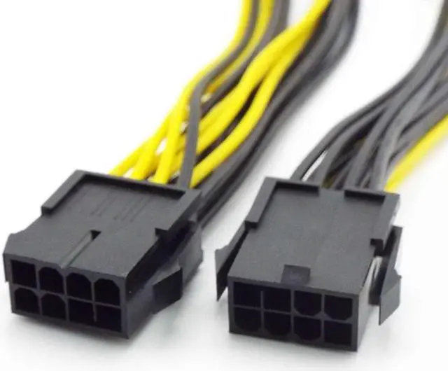 Alt view image 5 of 6 - 10pcs PCI-E PCIE 8p Female to 2 Port Dual 8pin 6+2p Male GPU Graphics Video Card Miner Power Extension Cable Cord 18AWG Wire (10pcs)
(32cm)