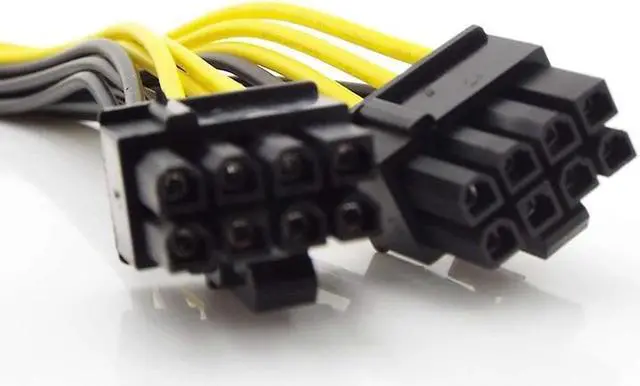 Alt view image 3 of 6 - 10pcs PCI-E PCIE 8p Female to 2 Port Dual 8pin 6+2p Male GPU Graphics Video Card Miner Power Extension Cable Cord 18AWG Wire (10pcs)
(32cm)