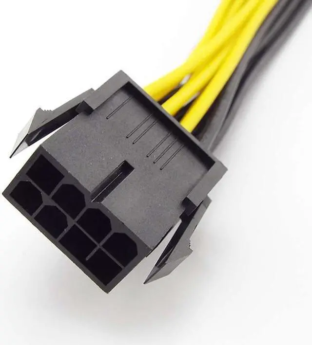 Alt view image 2 of 6 - 10pcs PCI-E PCIE 8p Female to 2 Port Dual 8pin 6+2p Male GPU Graphics Video Card Miner Power Extension Cable Cord 18AWG Wire (10pcs)
(32cm)