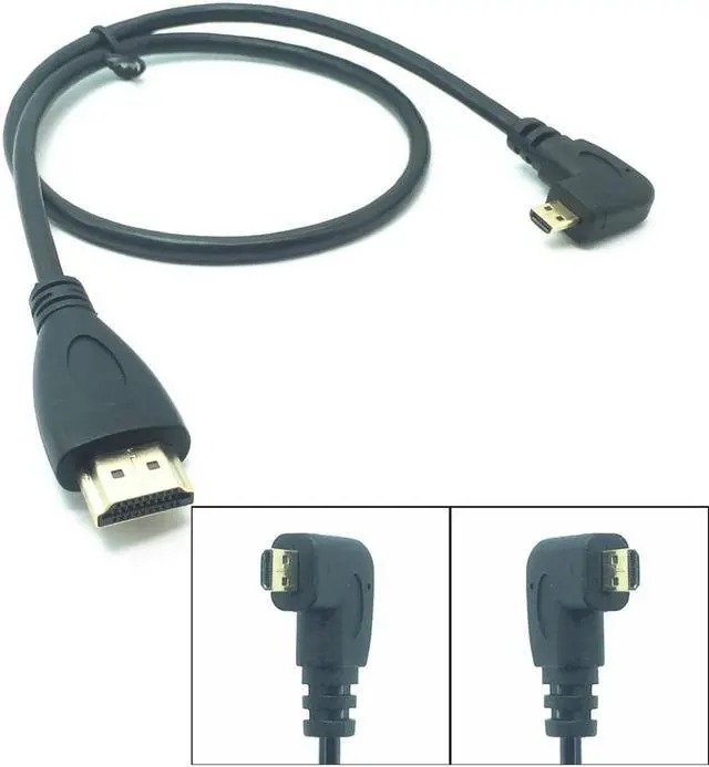 Main image of 5FT HDTV Cable Male to Male HDTV Type A to D 90 Degree Left Right Angle Cable 1080p for PS3 XBOX 3D LCD 0.5M 1.5M(Right)
(1.5m)