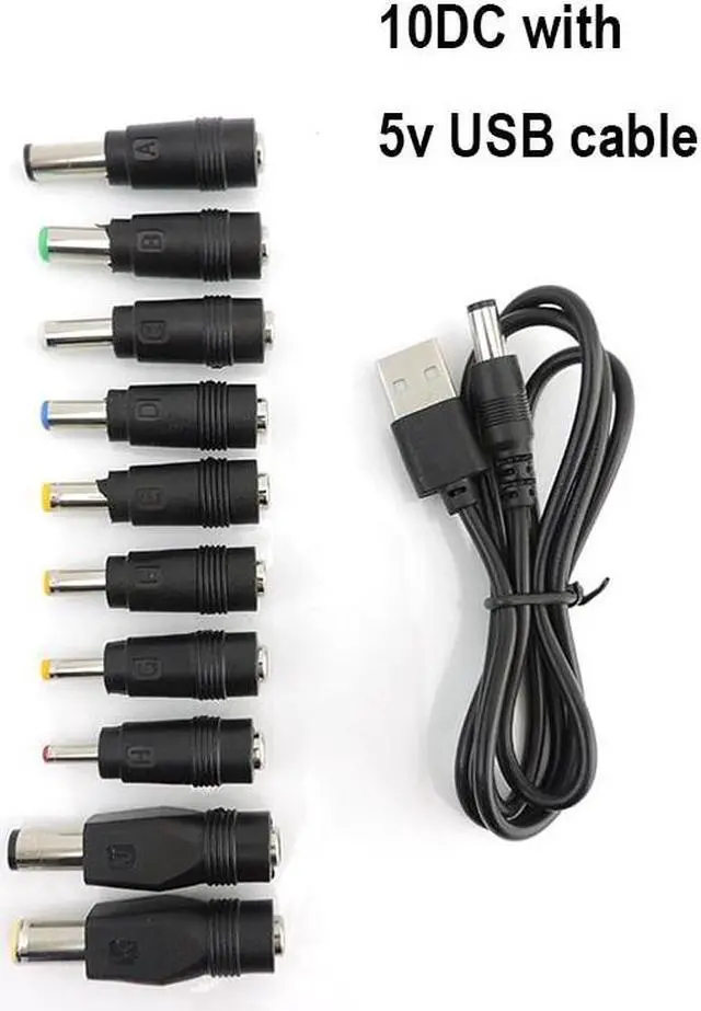 Alt view image 6 of 6 - 10 Dc male power jack plug USB boost line DC 5V to 9V 8.4V 12V Step UP Module USB Converter connector Adapter charging Cable p1(DC with 5v)