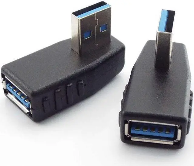Alt view image 4 of 6 - 1/2/5pcs USB 3.0 A Male to Female Adapter Connector plug cable Extension Extender 90 Degree Angle Coupler For Laptop PC(right)
(2 Pieces)