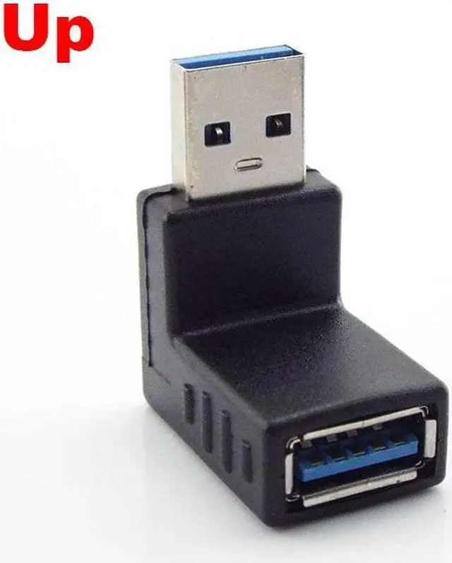 Alt view image 6 of 6 - 1/2/5pcs USB 3.0 A Male to Female Adapter Connector plug cable Extension Extender 90 Degree Angle Coupler For Laptop PC(up)
(1 Piece)