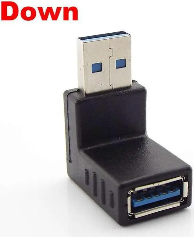 Alt view image 6 of 6 - 1/2/5pcs USB 3.0 A Male to Female Adapter Connector plug cable Extension Extender 90 Degree Angle Coupler For Laptop PC(dowm)
(2 Pieces)