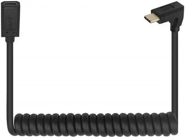 Alt view image 5 of 5 - Type C Male to Female Extend Cable USB-C Right Angled Stretch Cord 4K 60Hz 10Gbps Supercharge Cables(Straight)
(0.5-1.3m)